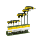 Proxxon - Set L-odvijača ručnih HX 8 delni - 22650