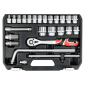 Yato - Set nasadnih ključeva sa čegrtaljkom 1/2" 10-32mm 25-delni - YT-38741
