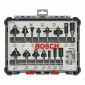 Bosch - 15-delni set Karbidnih glodala Standard for Wood - "Mix" 6 mm - 2607017471