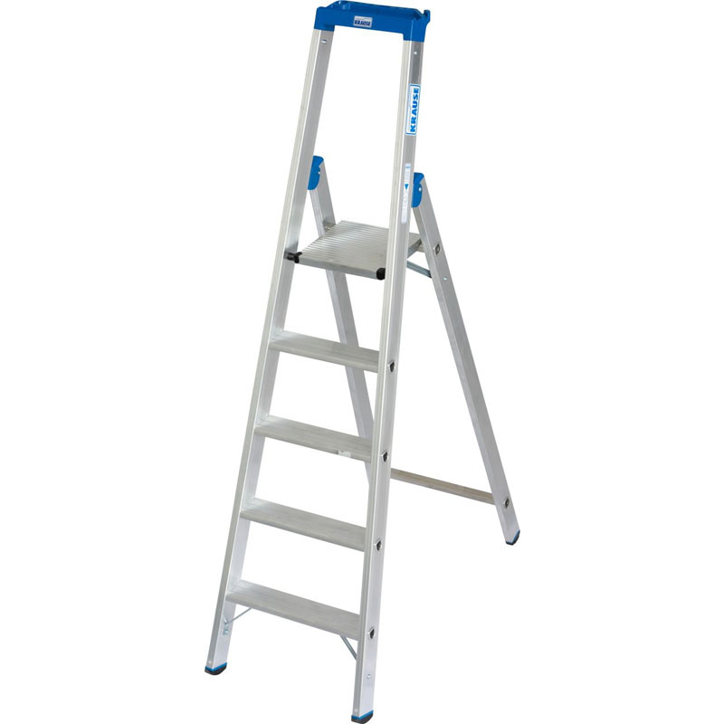 KRAUSE - Stepeničaste merdevine STABILO, eloksirane 1x5