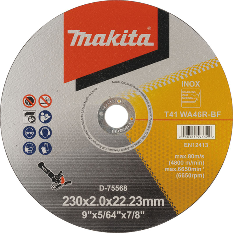 Makita - Tanka rezna ploča za INOX D-75568
