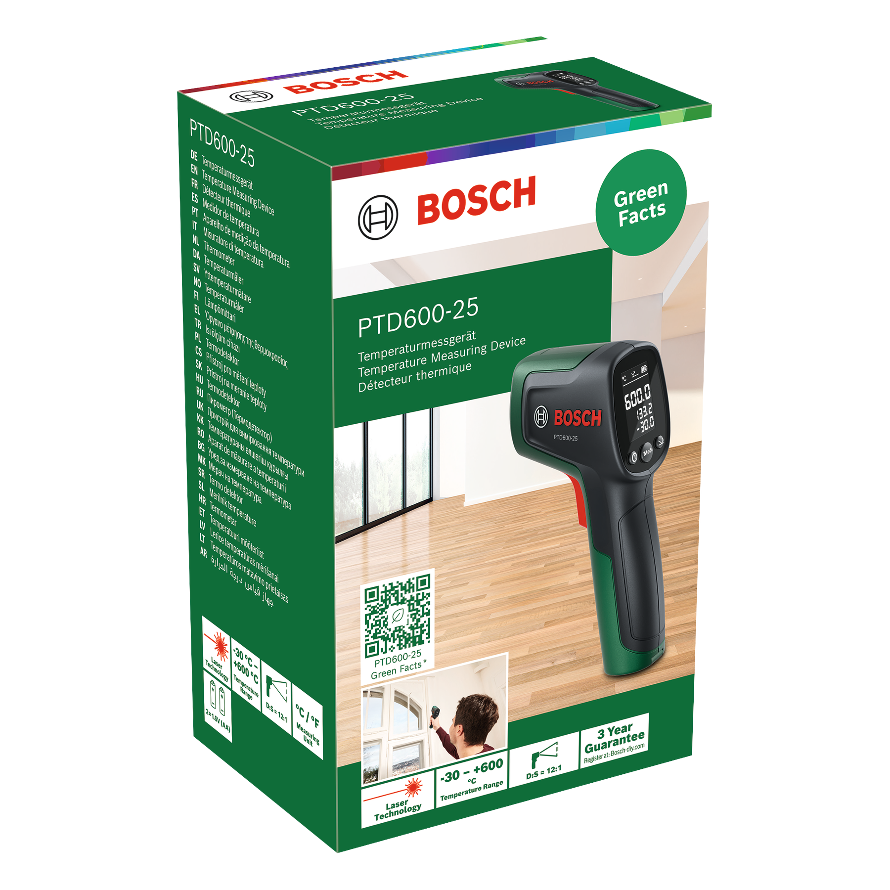 Bosch-zeleni - Termo detektor PTD600-25 - 0603683300