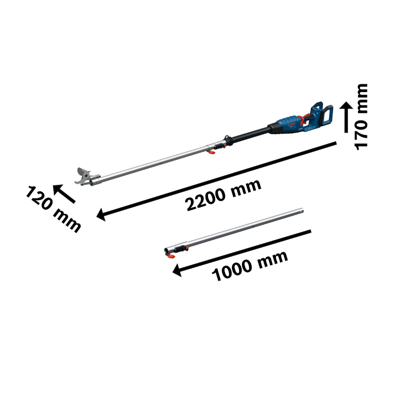 Bosch - Akumulatorske teleskopske makaze za orezivanje GGP18V-45EP - 06008D8002