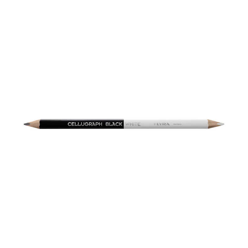 Lyra - Univerzalna olovka crno/bela 240mm CELLUGRAPH BLACK/WHITE