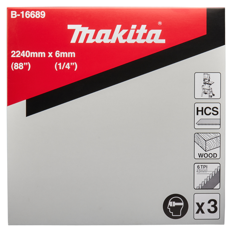 Makita - List za tračnu testeru za drvo HSC 2240x6mm B-16689, 3 komada - B-16689