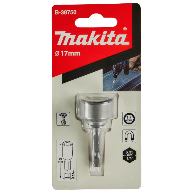 Makita - Nasadni ključ magnenti OK17 prihvat 1/4" - B-38750