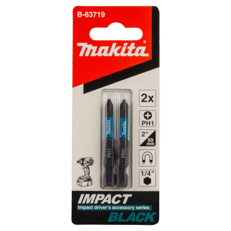 Makita - Bit PH1 50mm Impact BLACK 2 komada - B-63719