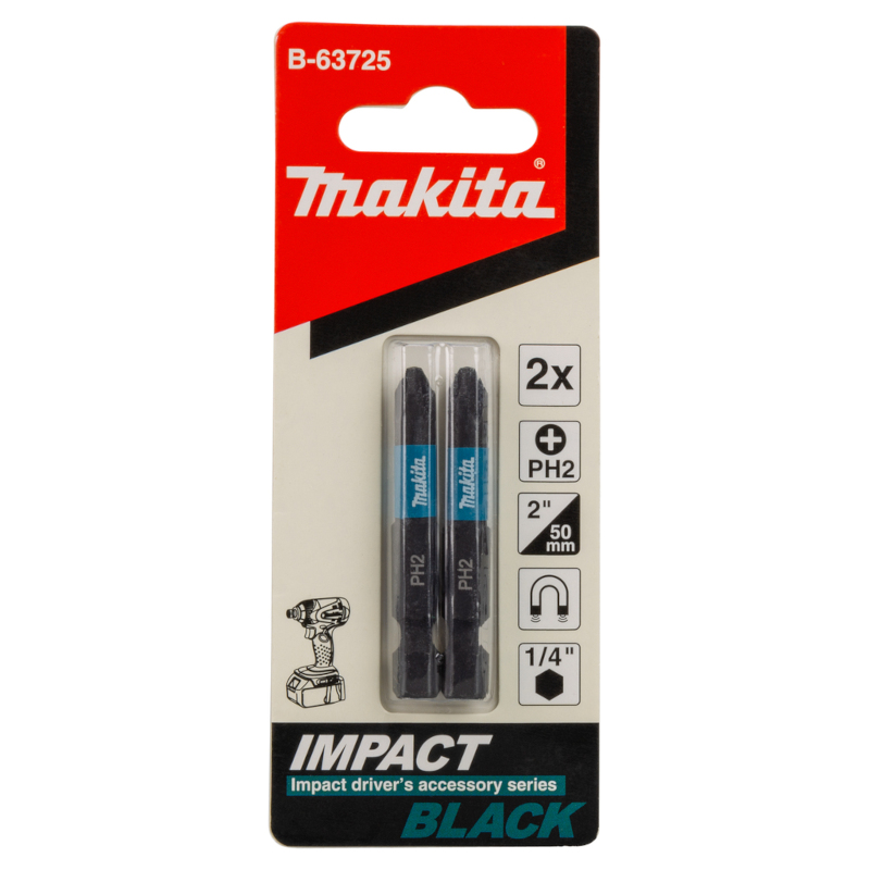 Makita - Bit PH2 50mm Impact BLACK 2 komada - B-63725