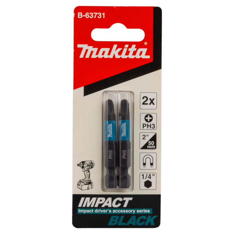 Makita - Bit PH3 50mm Impact BLACK 2 komada - B-63731