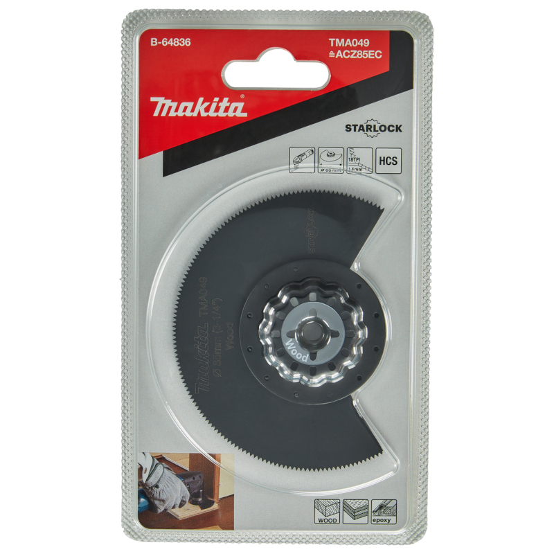 Makita - Nož za drvo za multialat 85mm HCS - B-64836