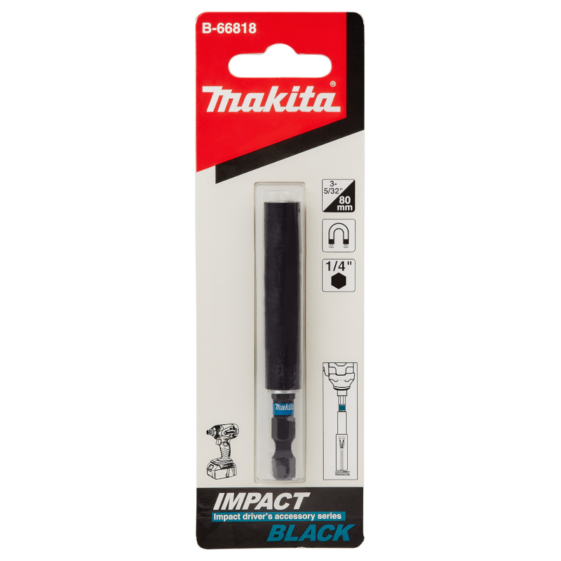 Makita - Držač bita magnetni sa vodilicom za zavrtanje 80mm Impact BLACK - B-66818