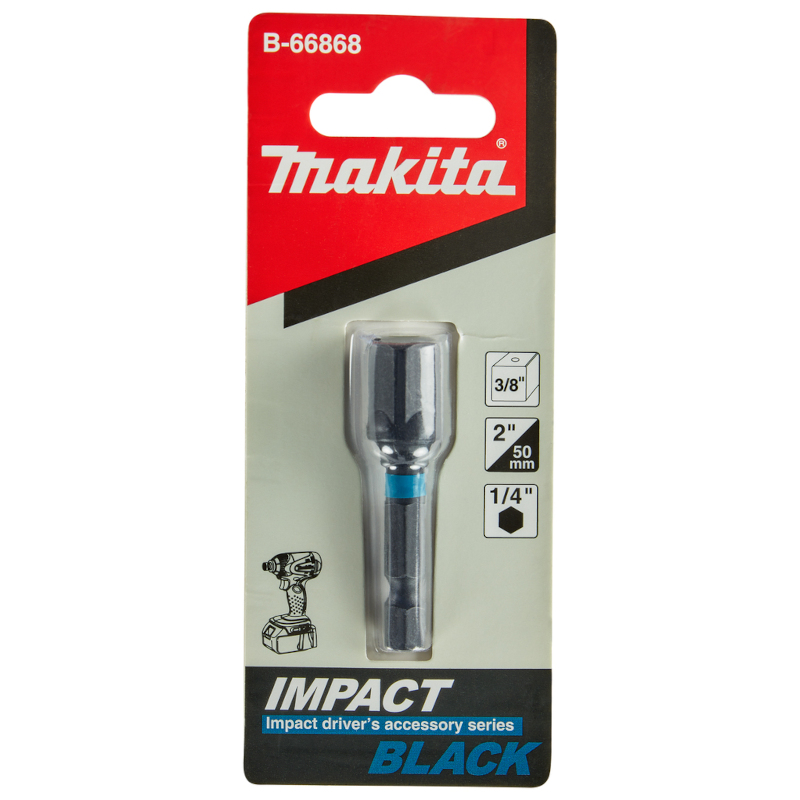 Makita - Adapter za nasadne ključeve sa 1/4" na 3/8" 50mm Impact BLACK - B-66868