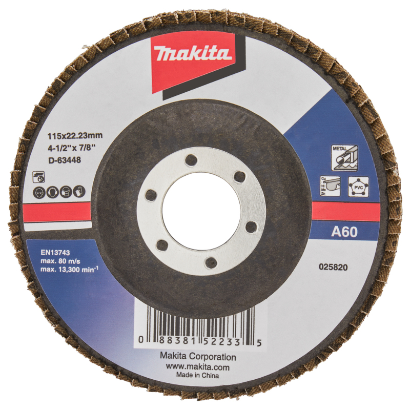 Makita - Lamelarni brusni disk za čelik aluminium-oksid 115mm A60