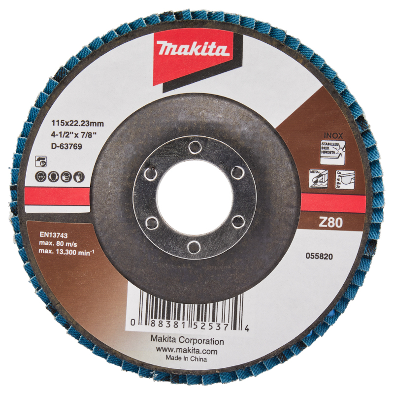 Makita - Lamelarni brusni disk za INOX cirkon-aluminium 115mm Z80