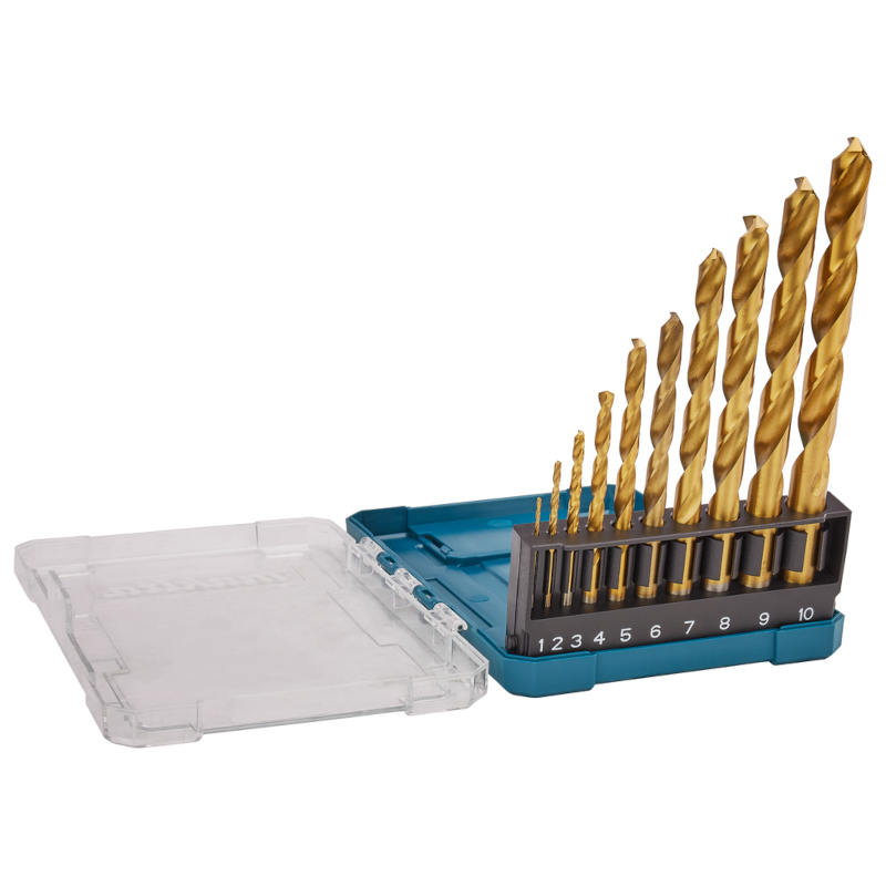 Makita - HSS-TiN economy burgije za metal set 10-delni - D-72849