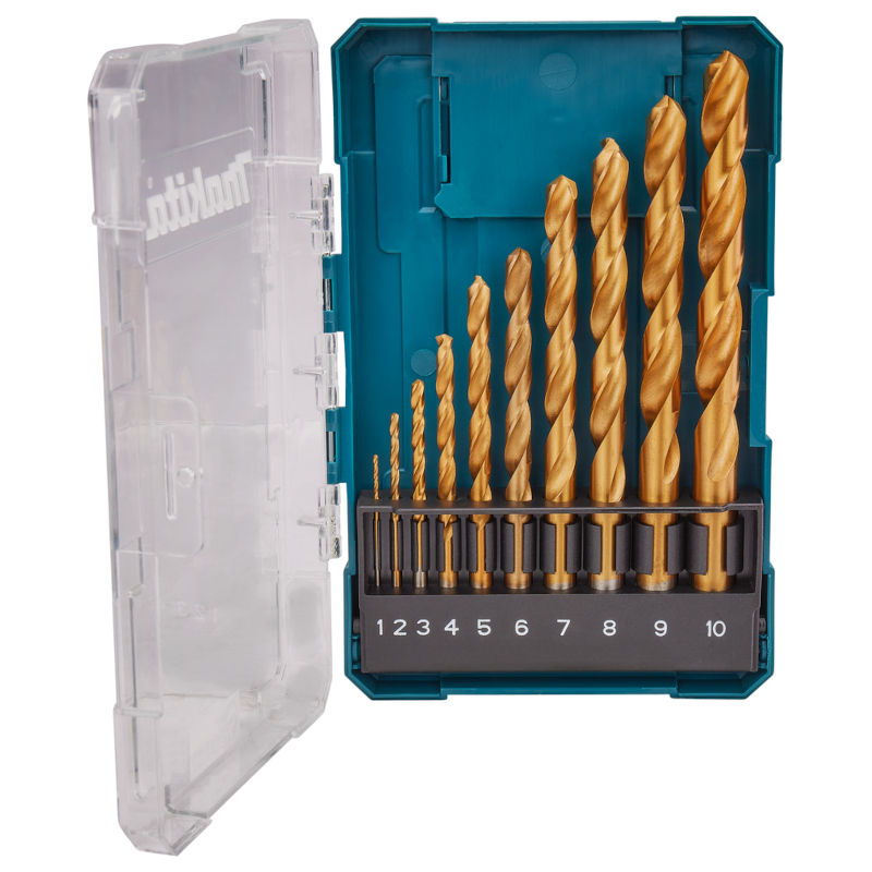 Makita - HSS-TiN economy burgije za metal set 10-delni - D-72849