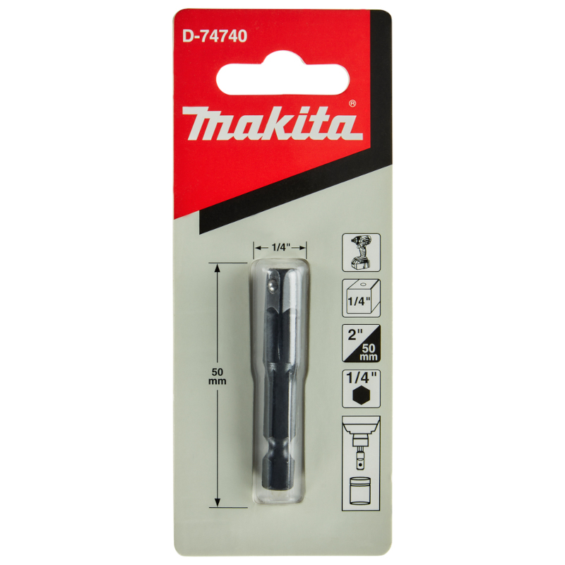 Makita - Adapter za nasadne ključeve sa 1/4" na 1/4" 50mm - D-74740