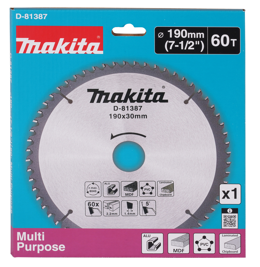 Makita - List testere za multi materijale 190x30/60z - D-81387