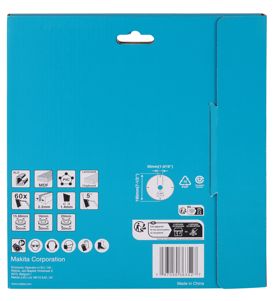 Makita - List testere za multi materijale 190x30/60z - D-81387
