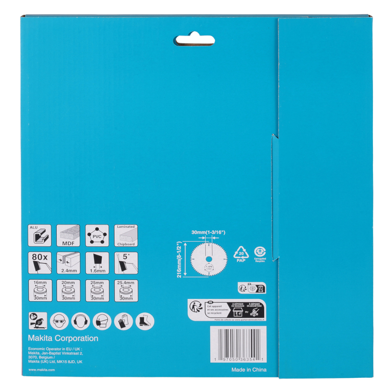 Makita - List testere za multi materijale 216x30/80z - D-81452