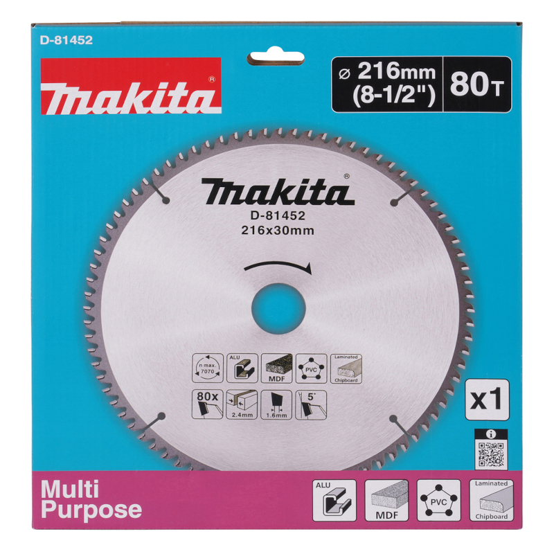 Makita - List testere za multi materijale 216x30/80z - D-81452
