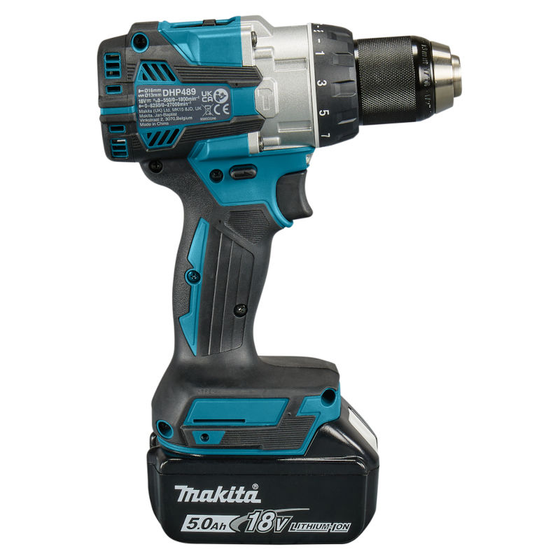 Makita - Akumulatorska vibraciona bušilica-odvijač DHP489RTJ sa baterijama 18V 5Ah i punjačem - DHP489RTJ