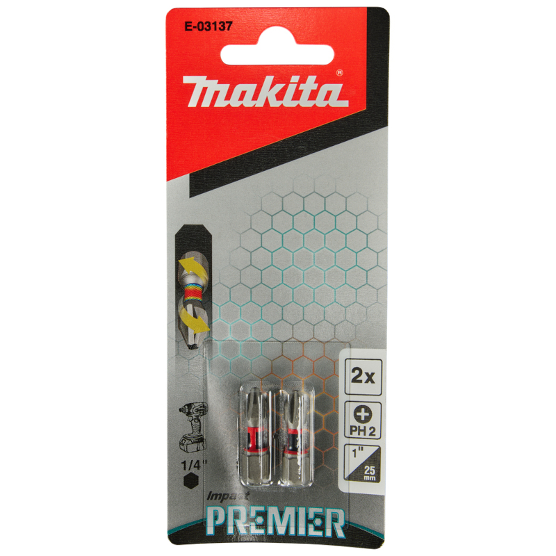 Makita - Bit PH2 25mm Impact Premier 2 komada - E-03137