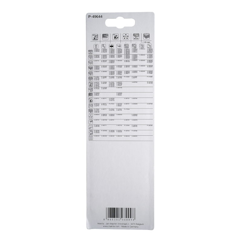 Makita - Komplet listova za ubodnu testeru za metal 155mm Bi-Metal, 5 komada - P-49644
