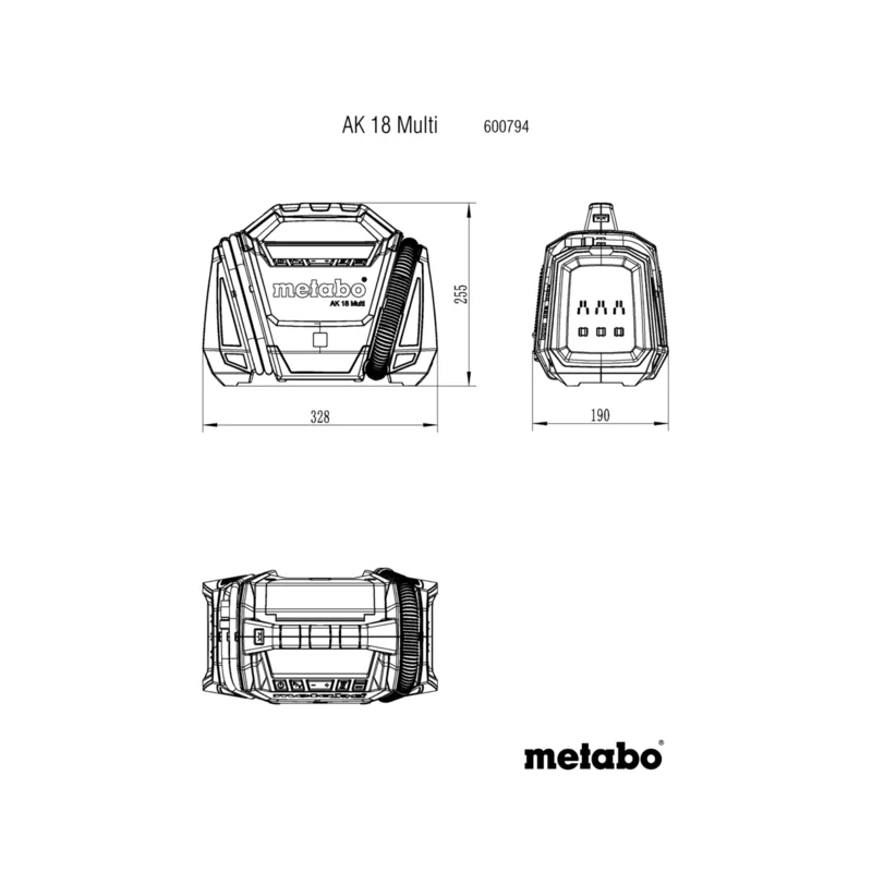 Metabo - Akumulatorski kompresor AK 18 Multi - 600794850