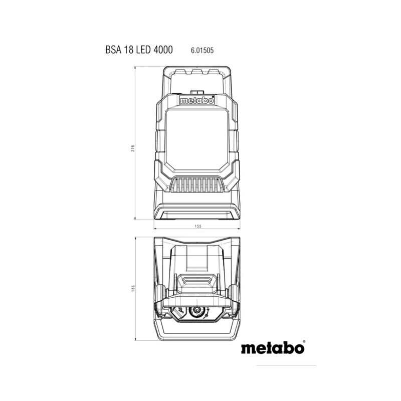 Metabo - Akumulatorski reflektor BSA 18 LED 4000 - 601505850