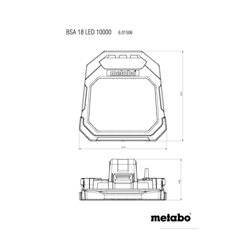 Metabo - Akumulatorski reflektor BSA 18 LED 10000 - 601506850