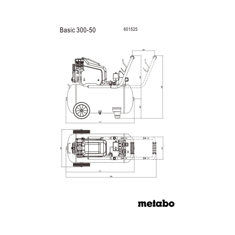 Metabo - Kompresor uljni Basic 300-50 - 601525000
