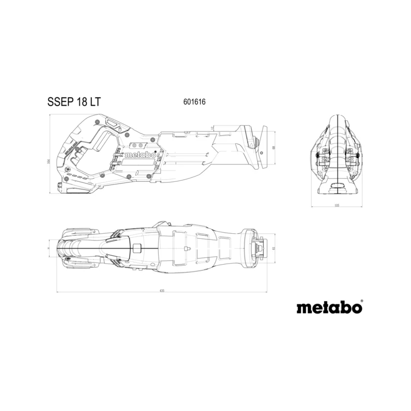Metabo - Akumulatorska univerzalna testera SSEP 18 LT - 601616850