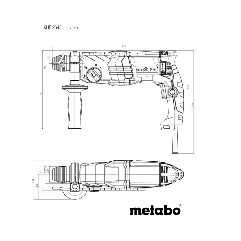 Metabo - Kombinovani hamer KHE 2645 - 601710500