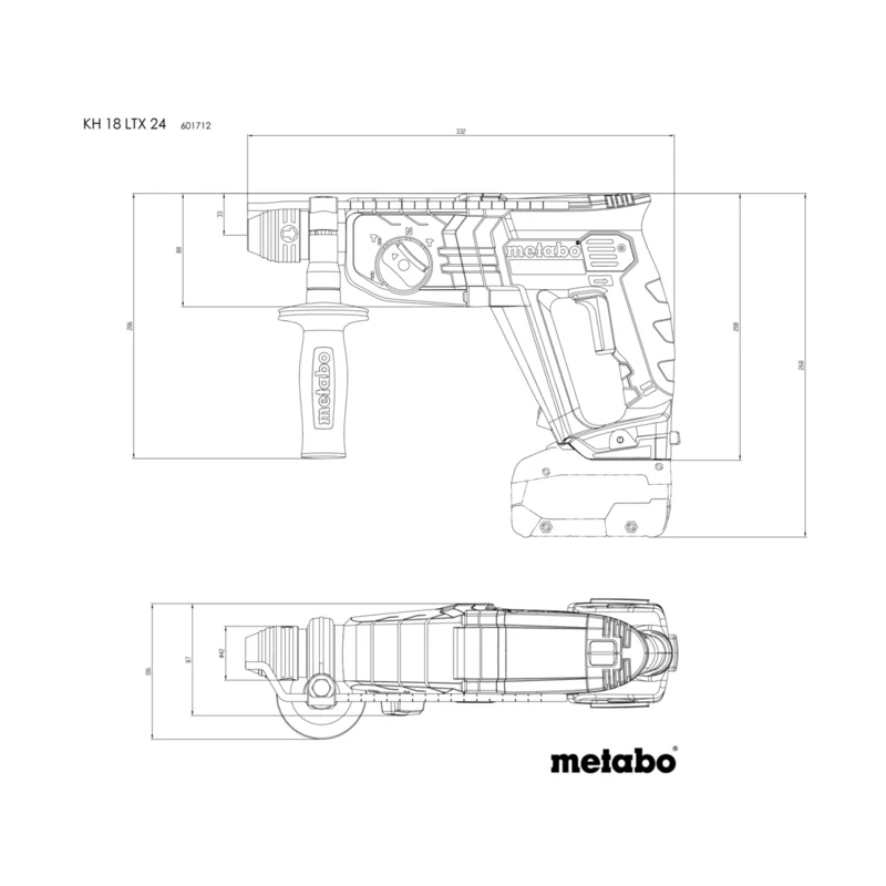 Metabo - Akumulatorski kombičekić SDS-plus KH 18 LTX 24 - 601712850
