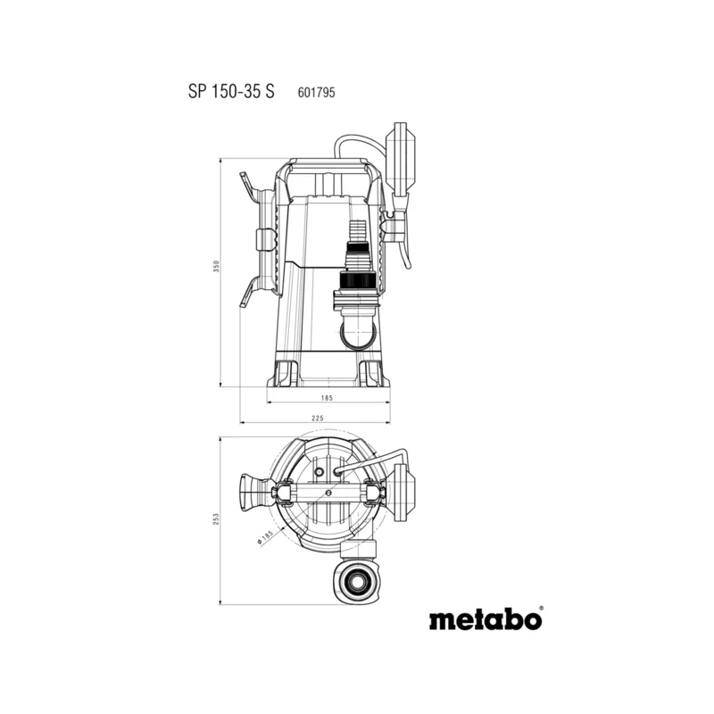 Metabo - Potapajuća pumpa za prljavu vodu SP 150-35 S - 601795000