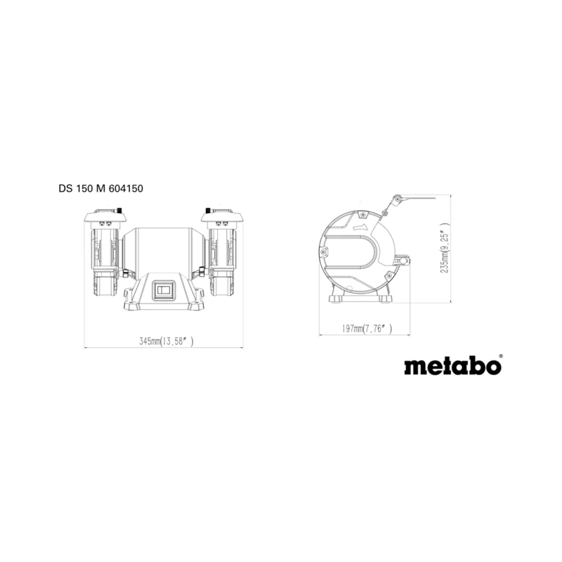Metabo - Dvostrano tocilo DS 150 M - 604150000