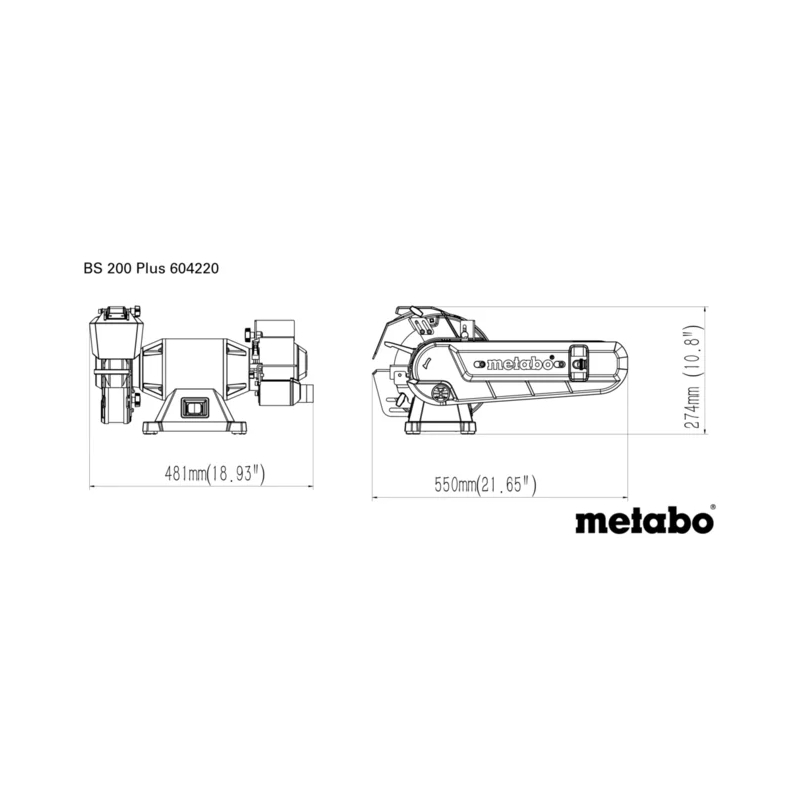 Metabo - Kombinovano tocilo BS 200 Plus - 604220000