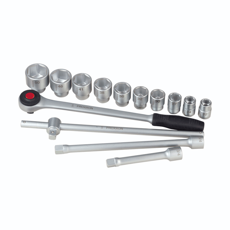 Proxxon - Garnitura nasadnih ključeva sa čegrtaljkom 3/4" 14-delna - 23300
