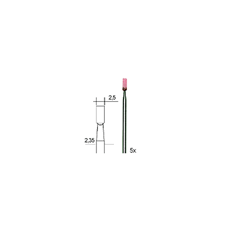 Proxxon - Brusni bit za metal cilindrični 2,5mm
