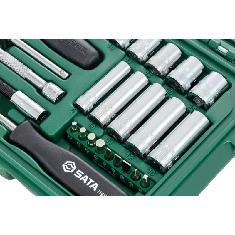 Sata - Set nasadnih ključeva i biteva sa račnom 1/4" 36-delni ST09001SJ - ST09001SJ
