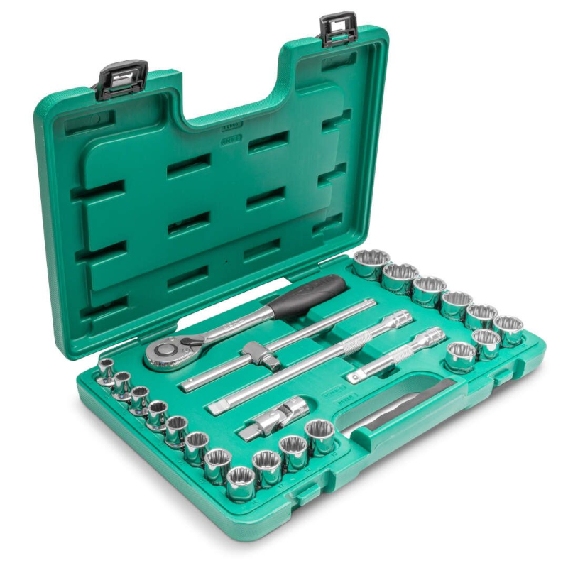 Sata - Set nasadnih ključeva dvanaestougaonih 1/2” 24-delni ST09060SJ