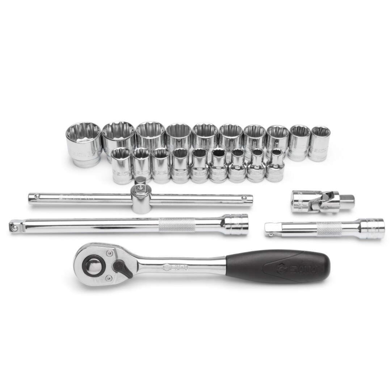 Sata - Set nasadnih ključeva dvanaestougaonih 1/2” 24-delni ST09060SJ - ST09060SJ