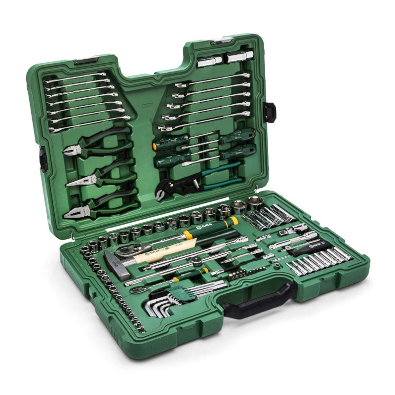 Sata - Set šestougaonih i dvanaestougaonih nasadnih, okastih i kombinovanih ključeva 1/4”, 3/8” i 1/2” 150-delni ST09510L