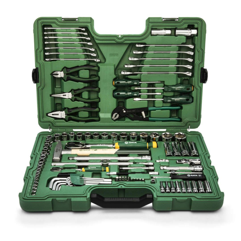 Sata - Set šestougaonih i dvanaestougaonih nasadnih, okastih i kombinovanih ključeva 1/4”, 3/8” i 1/2” 150-delni ST09510L - ST09510L