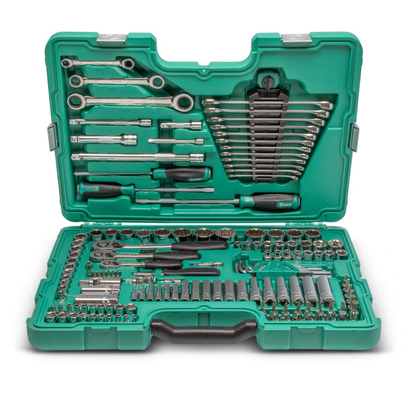 Sata - Set nasadnih ključeva 1/4", 3/8" i 1/2" sa alatom i priborom, 150-delni ST09510SJ