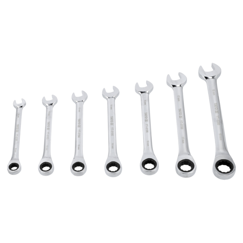 Yato - Set okasto vilastih ključeva brzih 10-19mm 7-delni - YT-0208
