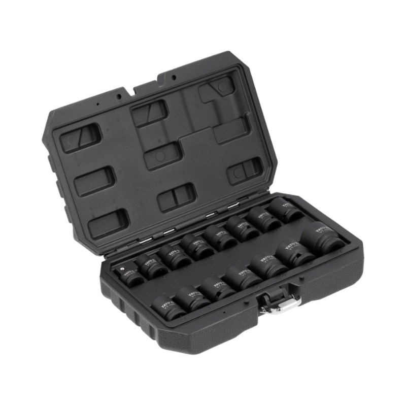 Yato - Set nasadnih ključeva udarnih kovanih 1/2" 10-27mm 14-delni - YT-10253