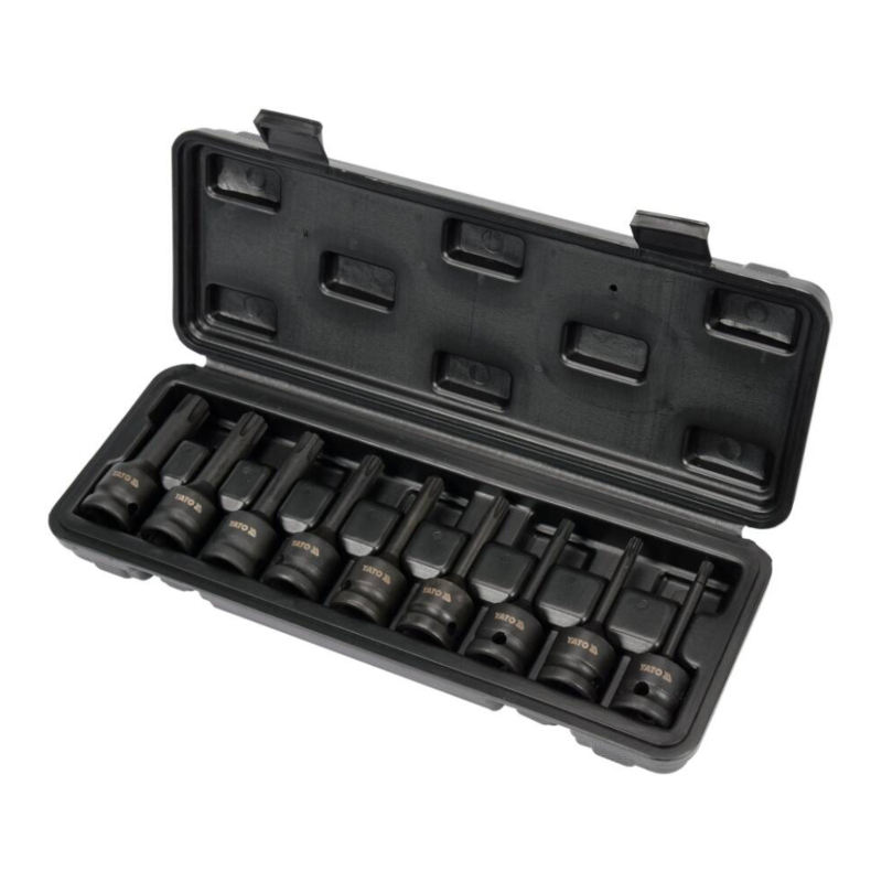 Yato - Set nasadnih ključeva udarnih kovanih Ribe 1/2" RM5-RM14 9-delni - YT-10681