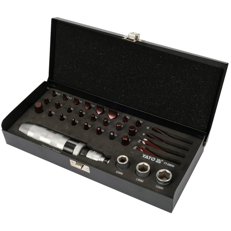 Yato - Set bitova sa udarnim odvrtačem 32-delni - YT-28000